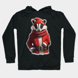 Santa Badger Hoodie